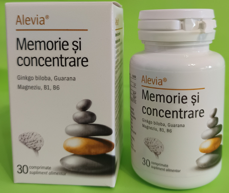oboseala fizica si psihica adulti - MEMORIE SI CONCENTRARE, 30 comprimate, Alevia la Nana Plafar