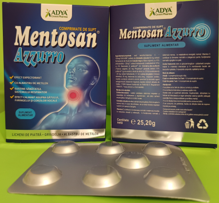 MENTOSAN AZZURRO comprimate de supt Adya Green Pharma [1]