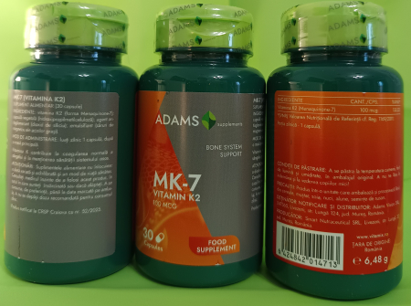 MK-7 (Vitamina K2), Adams Supplements la nana plafar [2]