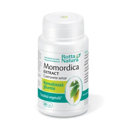Diabet - MOMORDICA EXTRACT CASTRAVETE-AMAR 200mg, 30 capsule, Rotta Natura