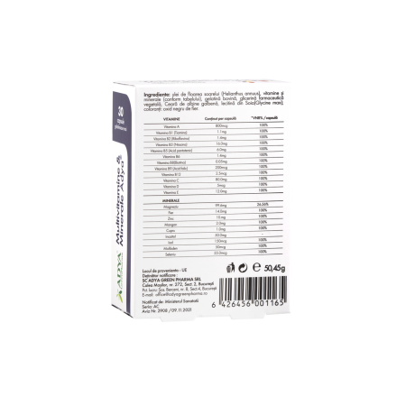 MULTIVITAMINE & MINERALE  CAPSULE GELATINOASE MOI Adya Green Pharma la Nana Plafar [2]
