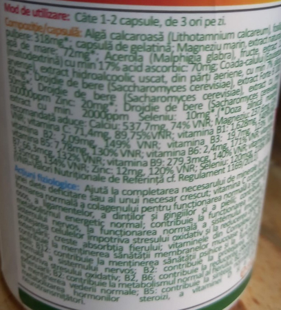 MULTIVITAMINE SI MINERALE 120 capsule Health Nutrition la Nana Plafar [1]