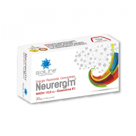 metabolism celular - NEURERGIN NADH 12,5mg, 30 comprimate orodispersabile, BioSunLine Helcor  la Nana Plafar