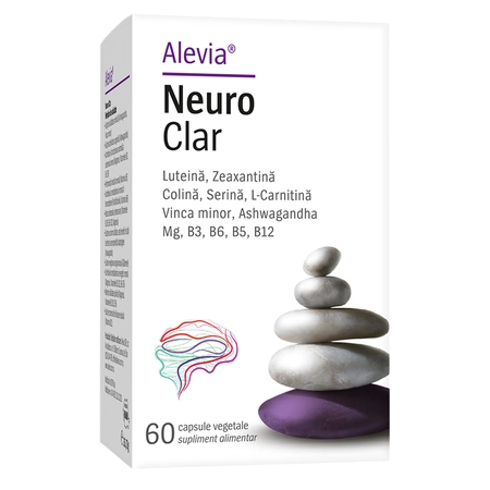 degenerescenta maculara - Neuro Clar, 60 capsule vegetale, Alevia la Nana Plafar