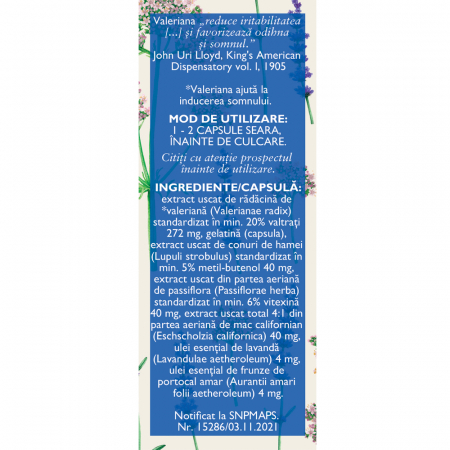 NOAPTE BUNA N136, 30 capsule, Fares [1]