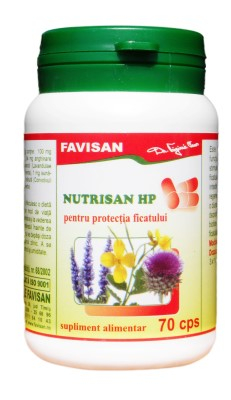 Nutrisan HP pentru Protectia Ficatului 70 capsule, FAVISAN