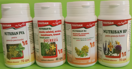 NUTRISAN R2 Splinuta, Sanziene, Urzica moarta, 40 capsule Favisan la Nana Plafar [3]
