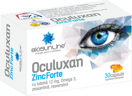 sanatate oculara - Oculuxan Zinc Forte, 30 capsule, Helcor