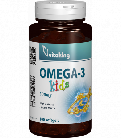 sanatatea ochilor - Omega 3 -500mg- natural pentru copii-100 capsule gelatinoase, Vitaking