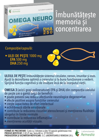 OMEGA ULEI de PESTE capsule gelationoase, Remedia la Nana Plafar [3]