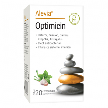 remedii nas - OPTIMICIN, antibiotic natural, 20 comprimate - ALEVIA la Nana Plafar