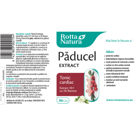 PADUCEL EXTRACT tonic cardiac Rotta Natura la Nana Plafar [2]