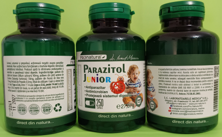 PARAZITOL JUNIOR 250 capsule ProNatura Medica la Nana Plafar [3]
