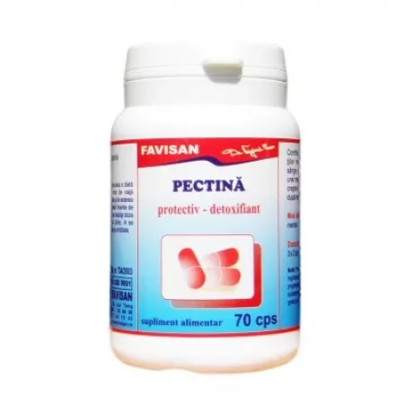 controlul greutatii - Pectina, 70 capsule, Favisan