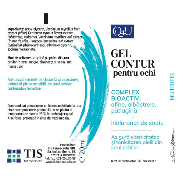 PENTRU OCHI Nutritis Q4U, 20 ml, Tis Farmaceutic la Nana Plafar [4]