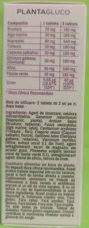 Plantagluco, 60 tablete, Vitaceutics [3]