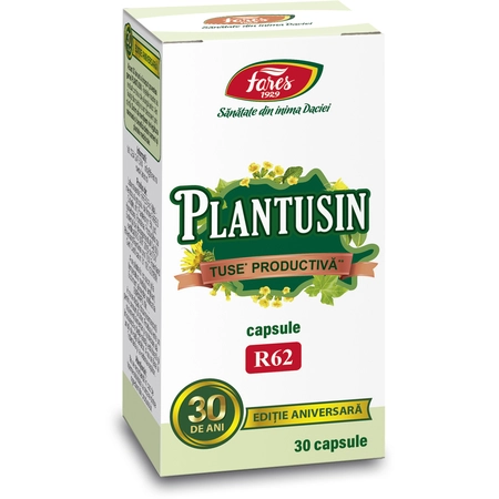 dureri de gat adulti - PLANTUSIN TUSE PRODUCTIVA R62, 30 capsule. Fares