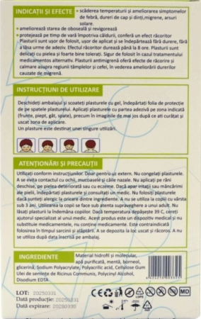 PLASTURI ANTIMIGRENA, 5x12 cm, 4 bucati, Henan Kangdi Medical  AUGAMA la Nana Plafar [1]