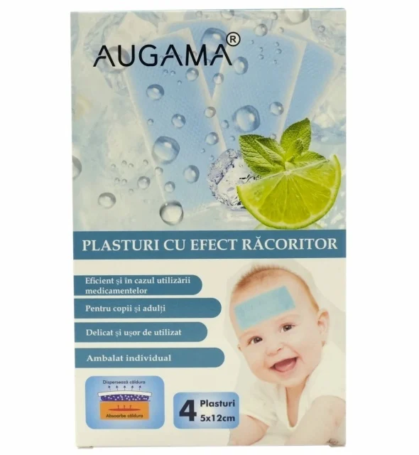 Dispozitive medicale - PLASTURI CU EFECT RACORITOR pentru copii, 5x12 cm, 4 bucati, Augama la Nana Plafar