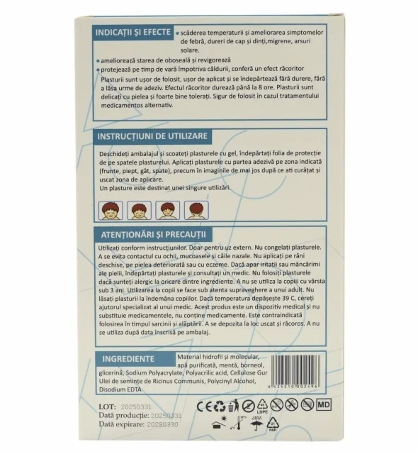 PLASTURI CU EFECT RACORITOR pentru copii, 5x12 cm, 4 bucati, Augama la Nana Plafar [3]