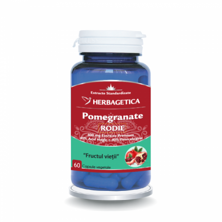 flux sangvin - POMEGRANATE Rodie, 60 capsule, Herbagetica