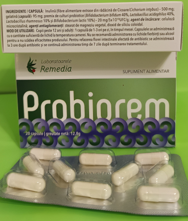 PROBIOREM, 20 capsule Remedia la Nana Plafar [2]