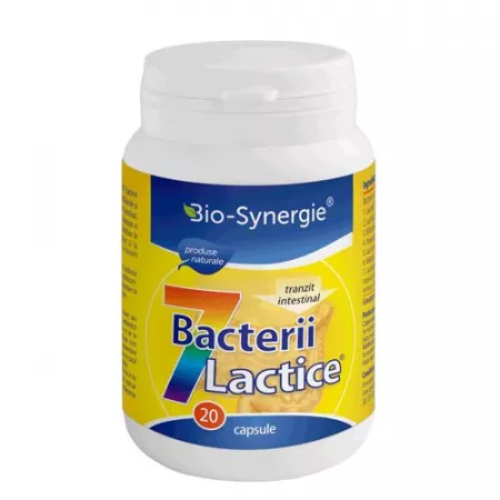 SUPLIMENTE-capsule si lichide - Probiotic 7 bacterii lactice, 20 capsule, Bio Synergie