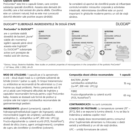 Probiotic si Prebiotic ProCombo, 10 capsule, Vitaslim [3]