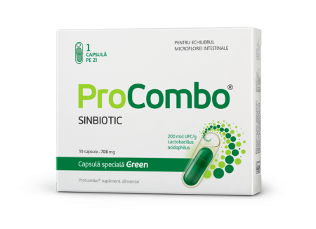 Probiotic si Prebiotic ProCombo, 10 capsule, Vitaslim