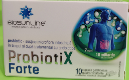 Probiotix Forte, 10 capsule, BioSunLine Helcor la Nana Plafar