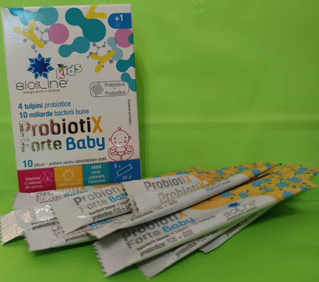 Probiotix Forte Baby – pentru copii de la 1 an, 10 plicuri, BioSunLine [1]