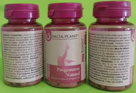 SUPLIMENTE PENTRU ADULTI - Progesteron Natural Sublima, 60 comprimate, Dacia Plant