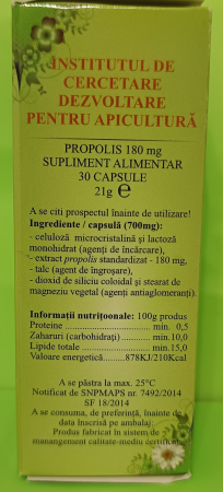 PROPOLIS CAPSULE, 30 capsule, Institutul Apicol la Nana Plafar [1]