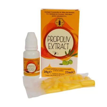 tonice - PROPOLIV EXTRACT 30 capsule gelatinoase, ICDA