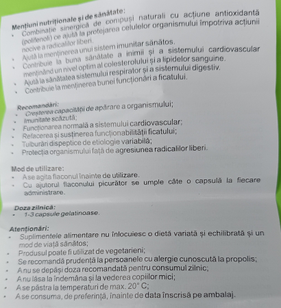 PROPOLIV EXTRACT 30 capsule gelatinoase Institutul Apicol la nana plafar [5]