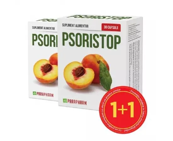 psoriazis - PSORISTOP, gestionarea psoriazei, capsule gelatinoase, Parapharm