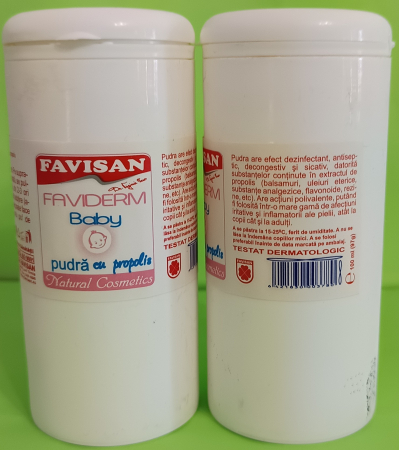PUDRA cu PROPOLIS Faviderm Baby 100gr Favisan la Nana Plafar [1]