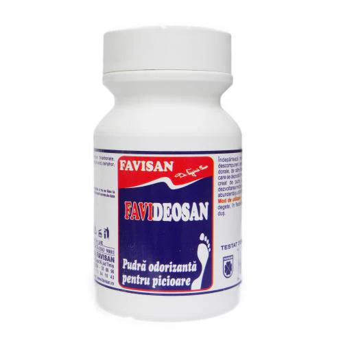 ingrijire picioare - PUDRA ODORIZANTA pentru PICIOARE, 100ml,  Favisan