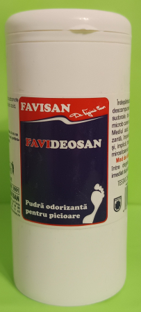 ingrijire picioare - PUDRA ODORIZANTA pentru PICIOARE, 100ml,  Favisan