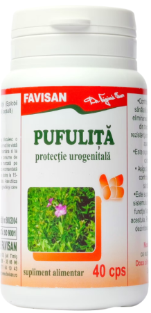 sanatate rinichi si tract urinar - Pufulita, 40 capsule, Favisan
