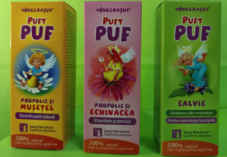 PufyPUF Propolis si Musetel spray - protejeaza aparatul respirator, 20 ml, Dacia Plant [3]