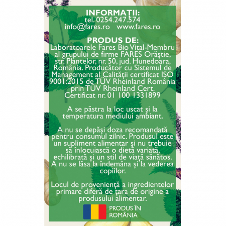 RAU DE MISCARE D141, 20 comprimate, Fares [1]