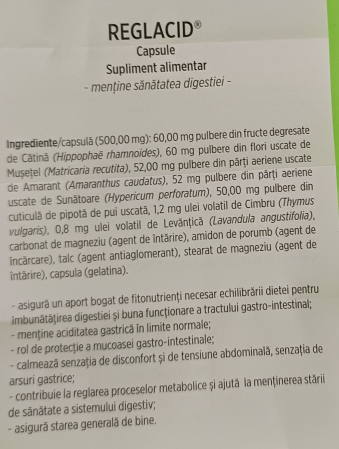 REGLACID ANTIACID GASTRIC, 60 capsule, Hofigal [2]