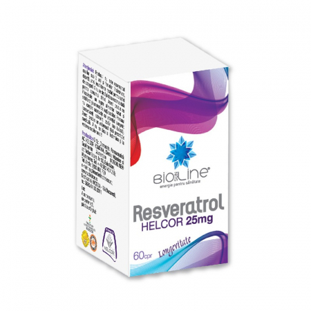 RESVERATROL 25mg, 60 comprimate, BioSunline Helcor