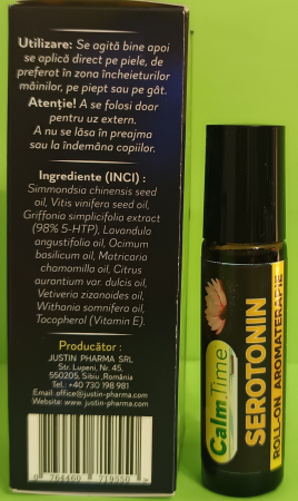 Roll-on aromaterapie CalmTime Serotonin, 10 ml, Justin Pharma la Nana Plafar [3]