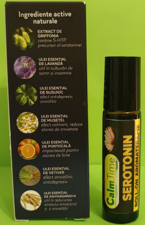 Roll-on aromaterapie CalmTime Serotonin, 10 ml, Justin Pharma la Nana Plafar [1]