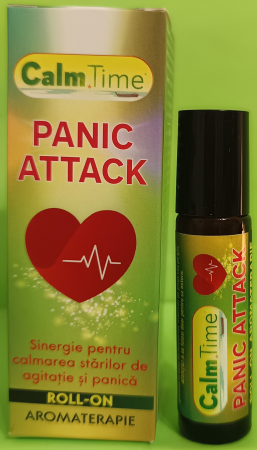 Uleiuri esentiale si aromaterapie - Roll-on de aromaterapie CalmTime Panic Attack, 10 ml, Justin Pharma la Nana Plafar