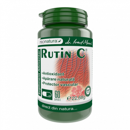 suplimente varice - RUTIN C PROTECTOR VASCULAR, 60 capsule, ProNatura Medica