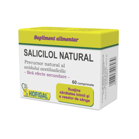 cardioprotector copii - SALICILOL NATURAL ASPIRINA, 60 comprimate, Hofigal