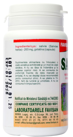 Salvie, 40 capsule, Favisan la Nana Plafar [1]